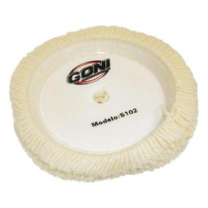 5102 BORLA DE UNA CARA 100% DE LANA PARA PULIR CON VELCRO 8"DM GONI