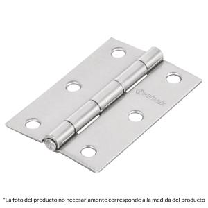 43191 BR-400 BISAGRA RECTANGULAR 4" ACERO PULIDO HERMEX