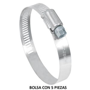 44243 AB-40 BOLSA CON 5 ABRAZADERAS REFORZADAS # 40 2-1/4 - 3" FIERO