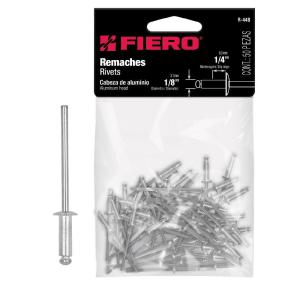 44520 R-44B BOLSA CON 50 REMACHES 1/8" X 1/4" DE ALUMINIO ALA 1/4" FIERO