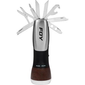 144089 LINTERNA DE LED MULTIHERRAMIENTA 13 EN 1 A BATERIAS, 3 PILAS "AAA" FOY
