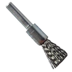 972 CEPILLO TIPO COPA DE ALAMBRE INOXIDABLE ONDULADO CON VASTAGO (1/2"X0 008"X1/4") TENAZIT